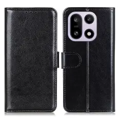 OnePlus 15 Fodral Crazy Horse L&auml;der Svart