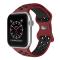 Sportarmband Dual-Color Apple Watch 41/40/38 mm (M/L) Vinröd/Svart