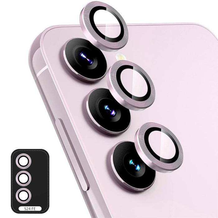Bild 1, ENKAY Samsung Galaxy S24 FE Linsskydd Rosa