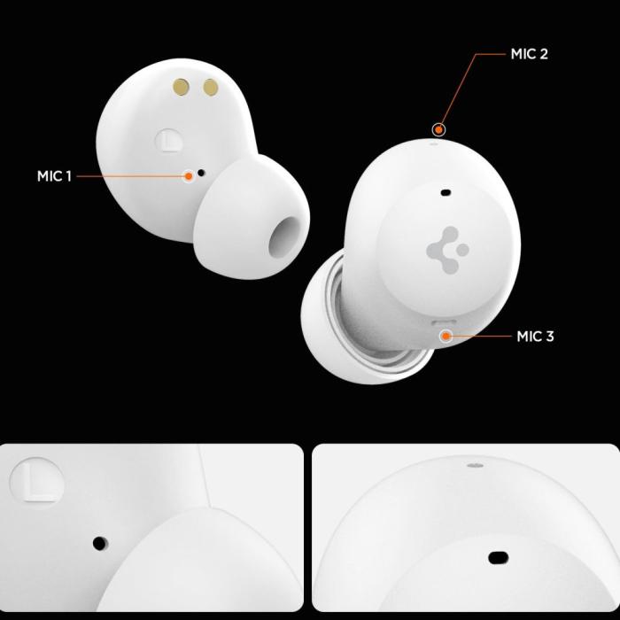Bild 5, Spigen In-Ear Trådlösa Hörlurar AncPro Vit