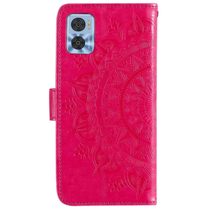 Bild 5, Motorola Moto E22i Fodral Mandala Läder Rosa