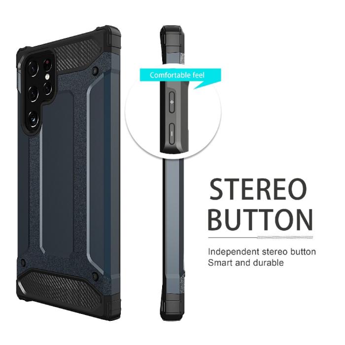 Bild 2, Samsung Galaxy S23 Ultra Skal Shockproof Hybrid Armor Röd