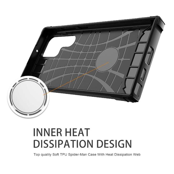 Bild 3, Samsung Galaxy S23 Ultra Skal Shockproof Hybrid Armor Röd