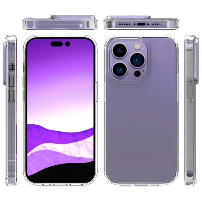 Bild 2, iPhone 14 Pro Max Skal Shockproof Hybrid Akryl/TPU Svart