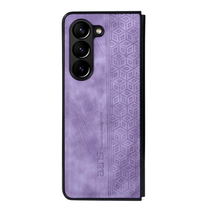 Bild 2, AZNS Galaxy Z Fold 5 Fodral Med Tryck Lila