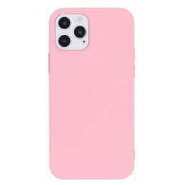 iPhone 12 / 12 Pro - Solid Matt TPU Skal - Ljus Rosa