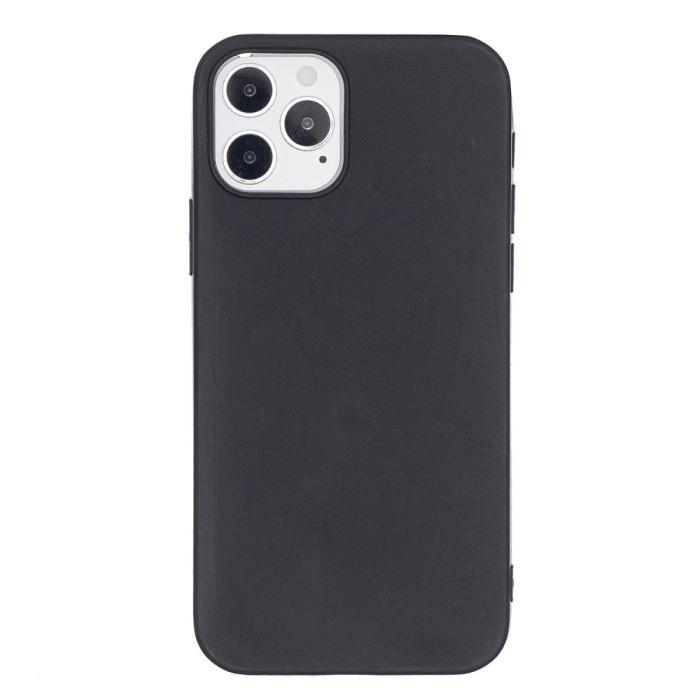 Bild 1, iPhone 12 / 12 Pro - Solid Matt TPU Skal - Svart