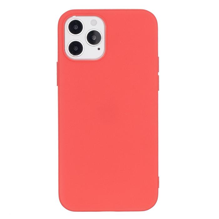 Bild 1, iPhone 12 / 12 Pro - Solid Matt TPU Skal - Röd