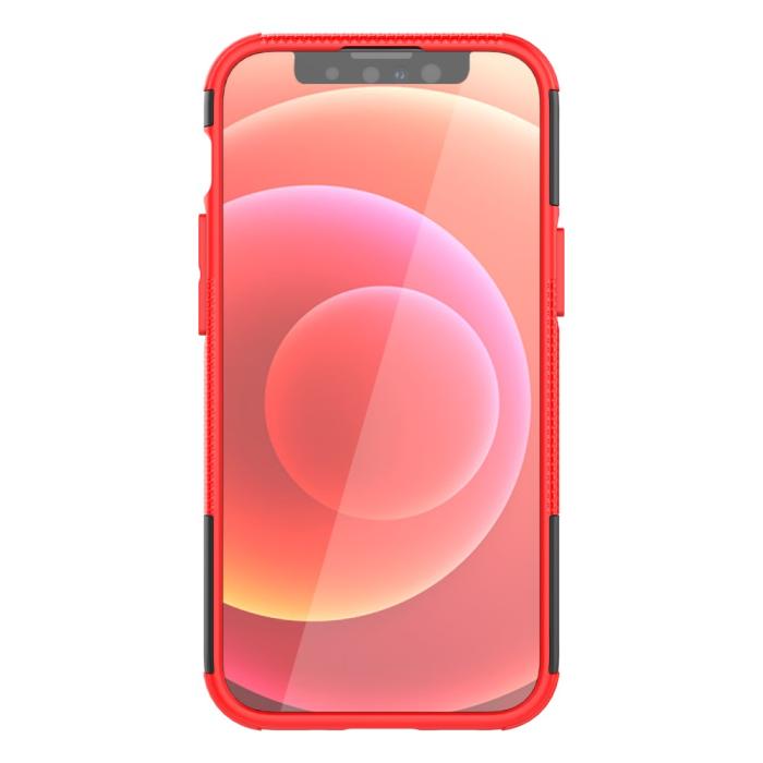 Bild 4, iPhone 13 Mini - Ultimata Stöttåliga Skalet med Stöd - Röd