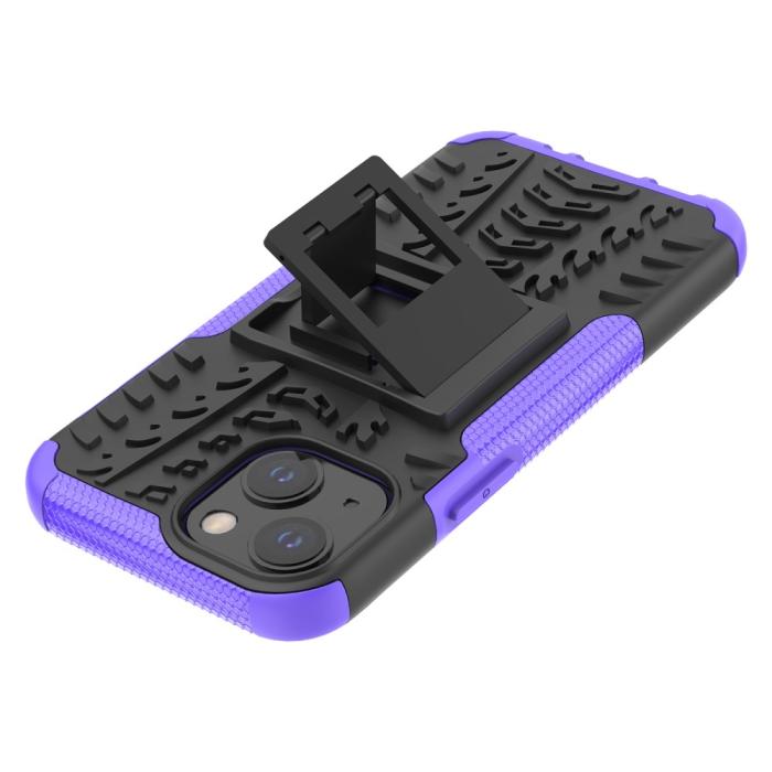 Bild 6, iPhone 13 Mini - Ultimata Stöttåliga Skalet med Stöd - Lila