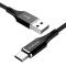 AMORUS MicroUSB 1 Meter - Svart