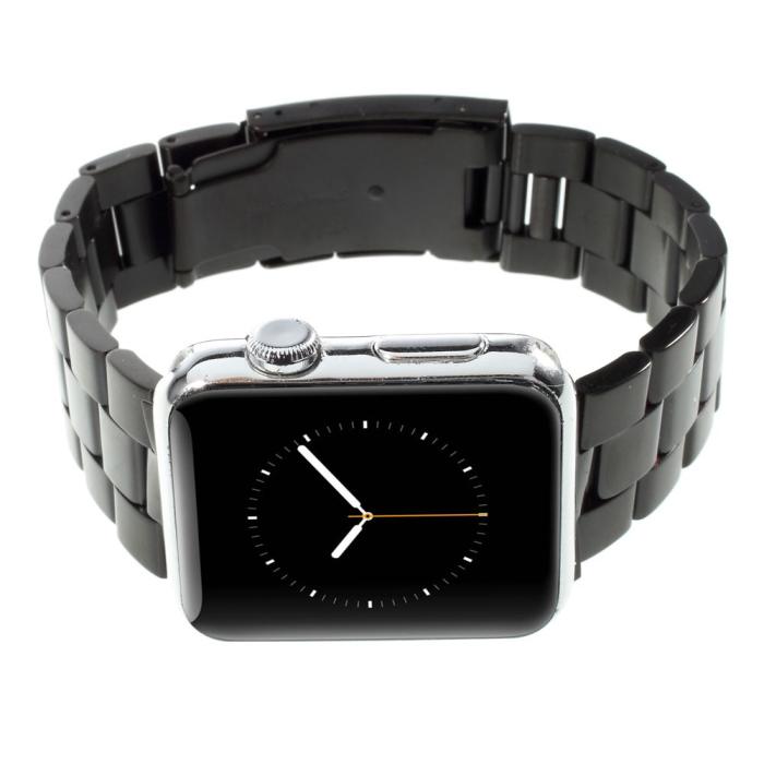 Bild 2, Metallarmband Apple Watch 42/44/45/49 mm Svart