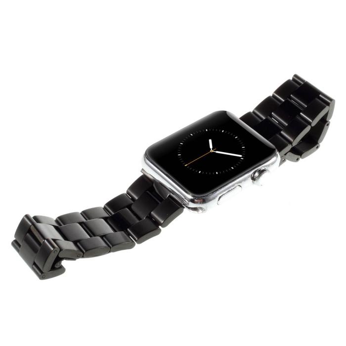 Bild 3, Metallarmband Apple Watch 42/44/45/49 mm Svart