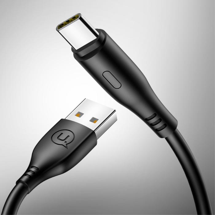 Bild 3, USAMS 1 Meter Type-C Kabel - Svart