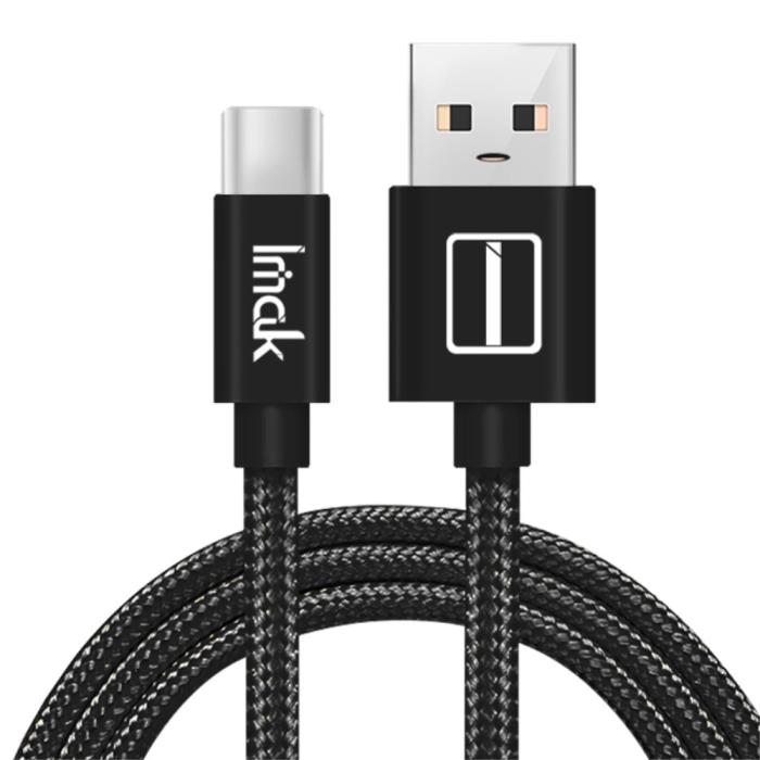 Bild 1, IMAK Type-C 1 Meter Kabel - Svart