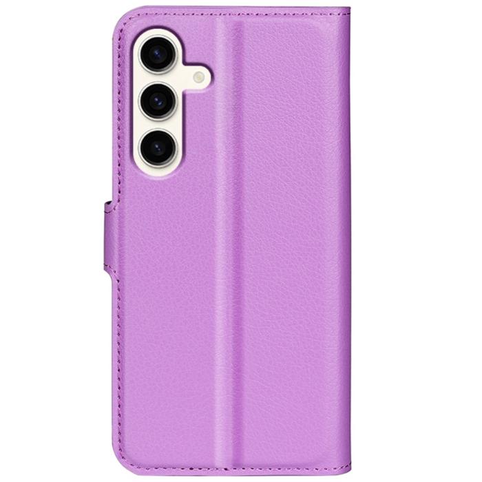 Bild 6, Samsung Galaxy S24 Plus Fodral Litchi Textur Lila