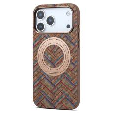 DENIOR iPhone 18 Pro / 17 Pro Skal MagSafe Ringstativ Flerf&auml;rgad