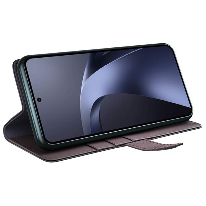 Bild 2, Xiaomi 17T Pro Fodral Premium Split Läder Brun