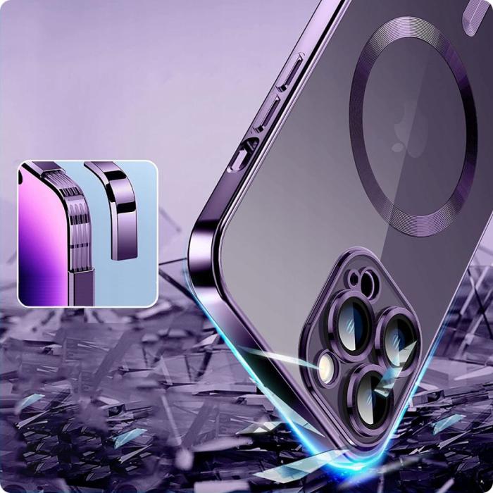 Bild 4, Tech-Protect iPhone 14 Pro Skal MagSafe MagShine Lila