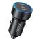 Choetech 36W PD QC Billaddare 2x USB-C Svart