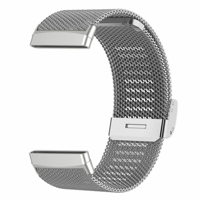 Bild 2, Fitbit Versa 4/Sense 2 Armband Metall Silver