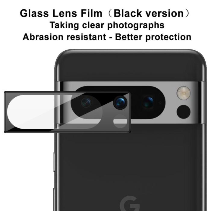 Bild 4, IMAK Google Pixel 8 Pro Linsskydd Härdat Glas Svart