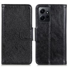 Xiaomi Redmi Note 12 4G Fodral Split Läder Svart
