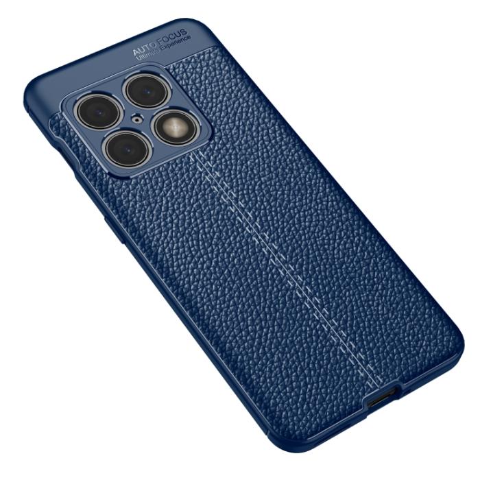 Bild 2, OnePlus 10 Pro 5G Skal Litchi Textur Blå