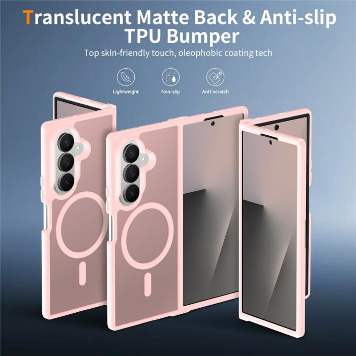 Bild 2, Samsung Galaxy Z Fold 8 Ultra Skal MagSafe TPU Rosa