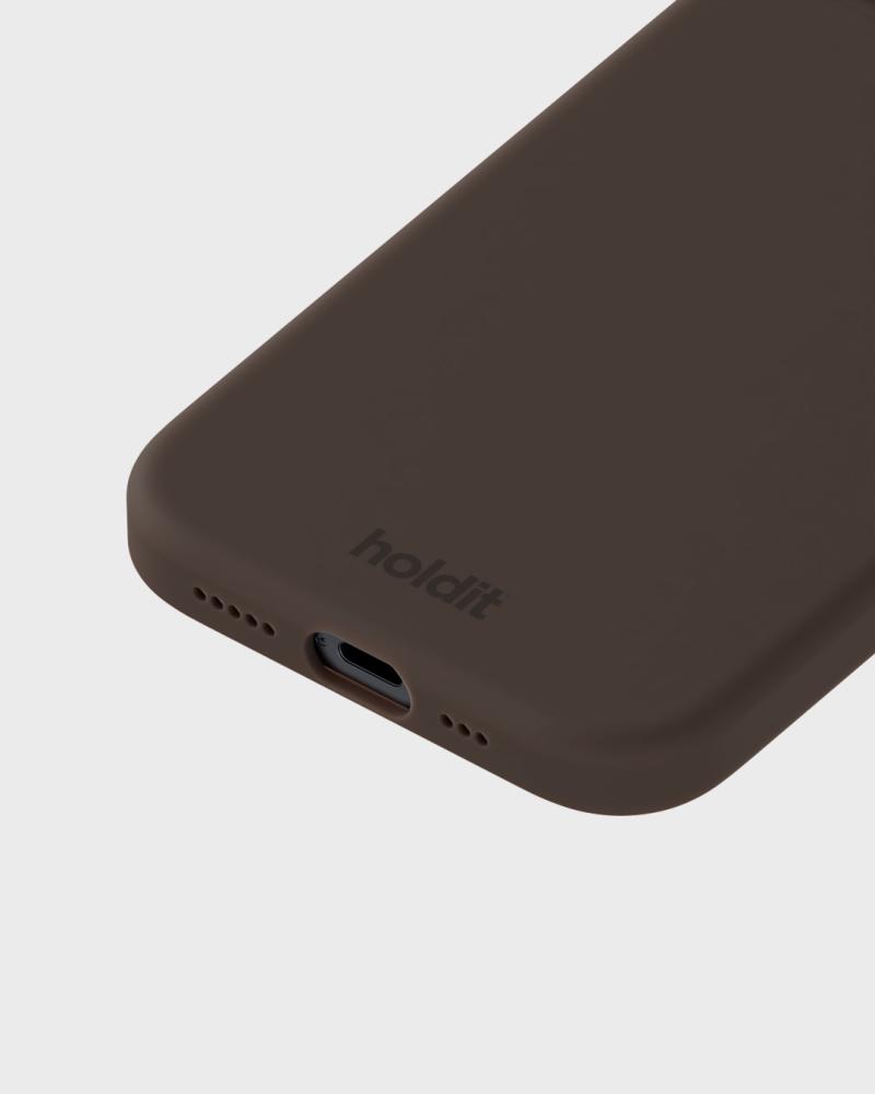 holdit iPhone 14 / 13 Mobilskal Silikon Chocolate