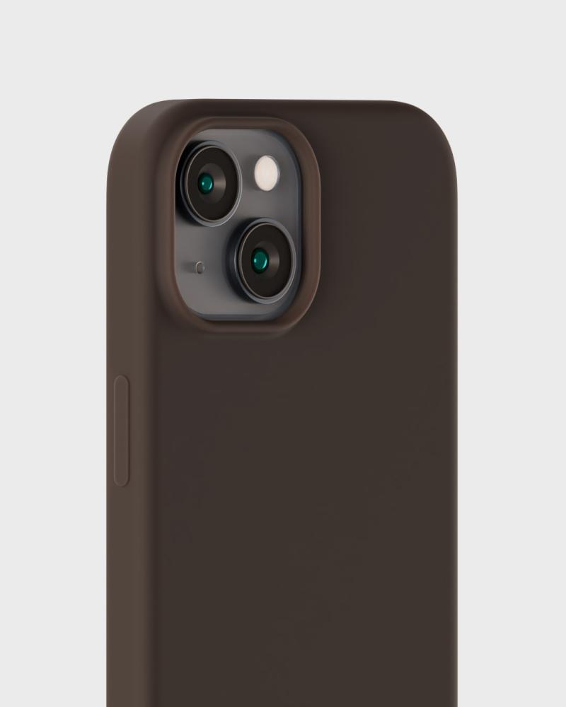 holdit iPhone 14 / 13 Mobilskal Silikon Chocolate