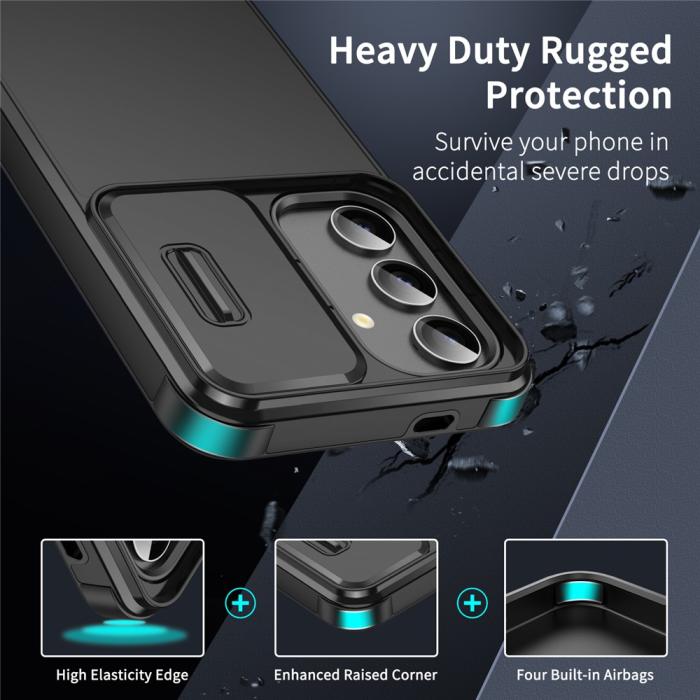 Bild 2, Samsung Galaxy S26 Plus Skal Hybrid Armor CamCover Svart