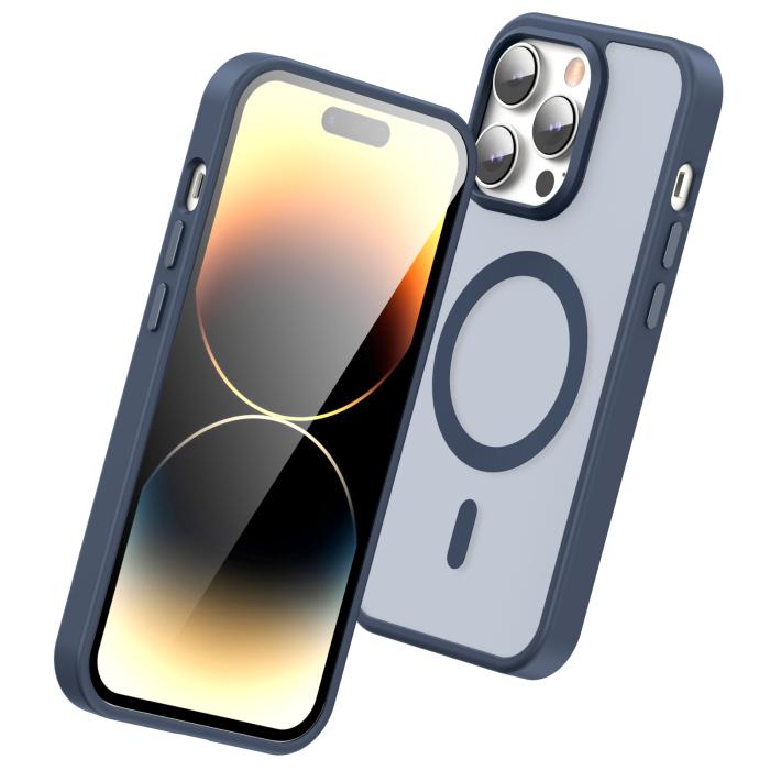 Bild 3, ColorPop iPhone 14 Pro Max Skal CH MagSafe Matt Mörk Blå