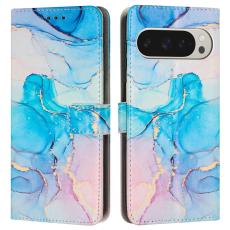 Google Pixel 10 Pro XL / 9 Pro XL Fodral Marmor Rosa / Gr&ouml;n