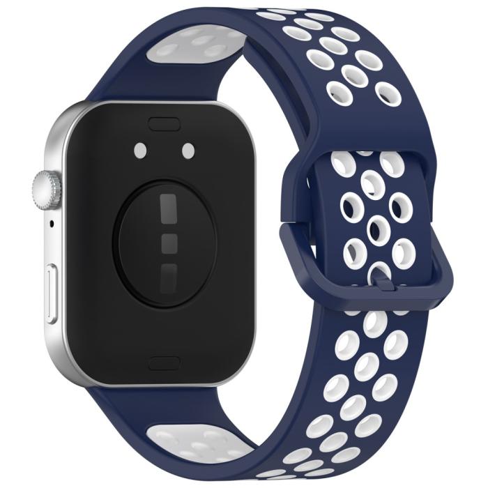 Bild 1, Huawei Watch Fit 3 Sportarmband Dual-Color Mörkblå/Vit