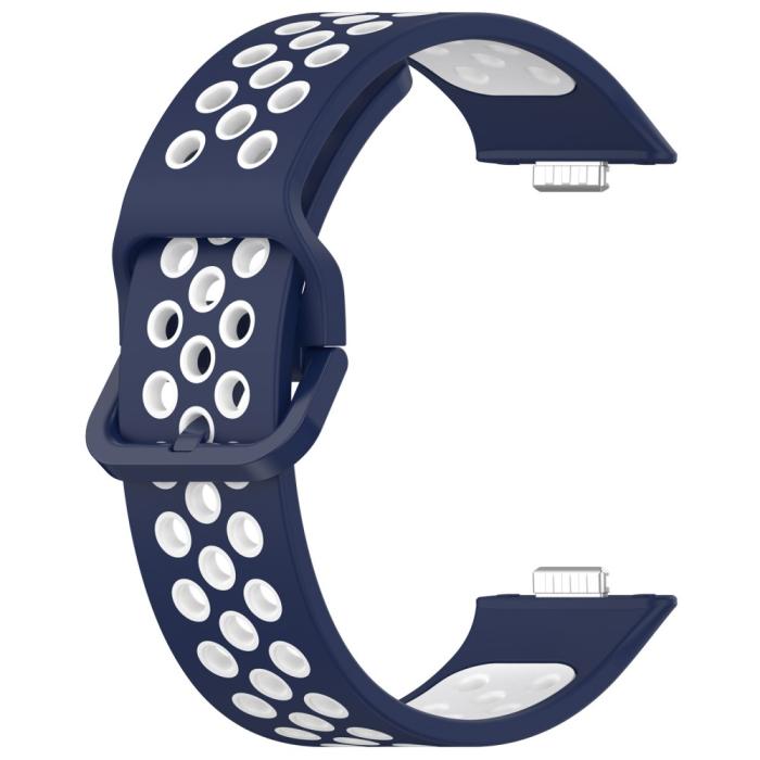 Bild 2, Huawei Watch Fit 3 Sportarmband Dual-Color Mörkblå/Vit