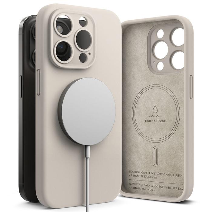 Bild 1, Ringke iPhone 15 Pro Max Skal MagSafe Silikon Stone