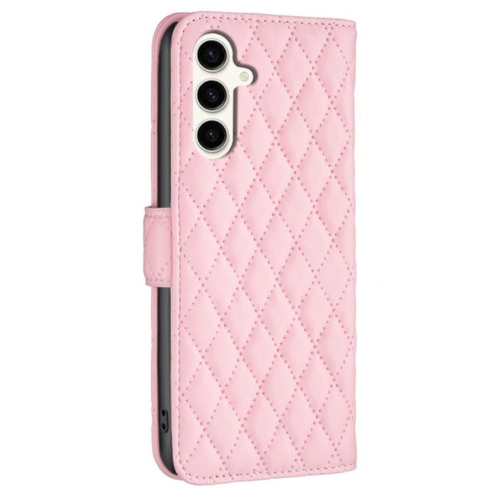 Bild 5, Samsung Galaxy S24 FE Fodral Diamond Läder Rosa