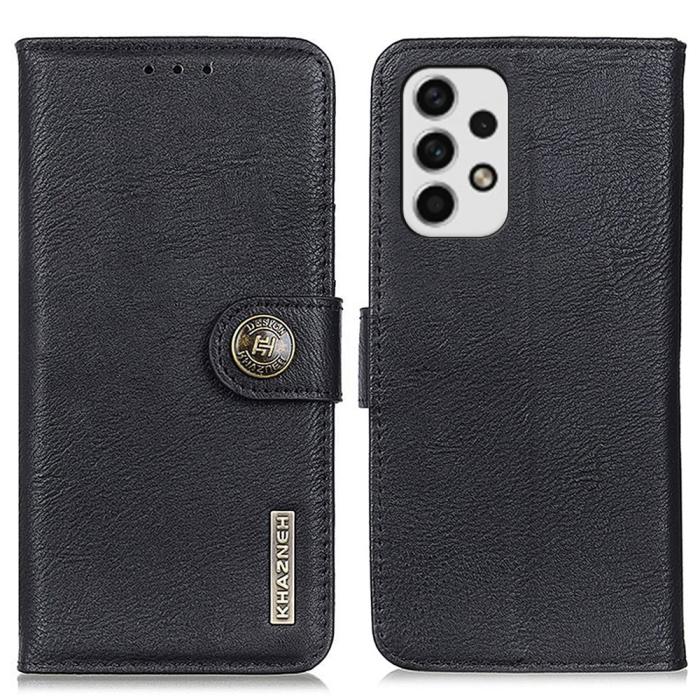 Bild 1, KHAZNEH Samsung Galaxy A23 5G Fodral Läder Svart