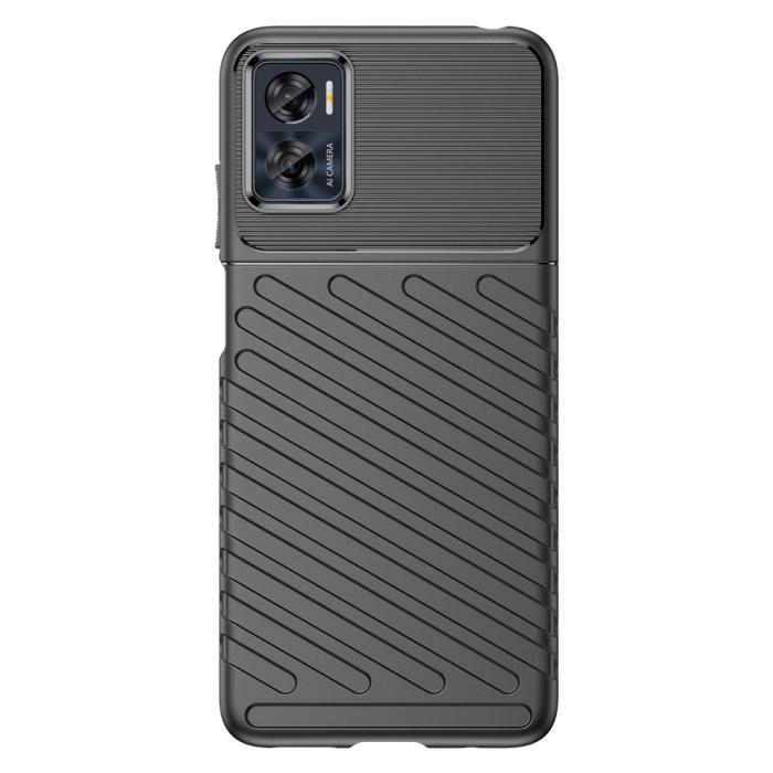 Bild 2, Motorola Moto E22i Skal Twill Textur Svart