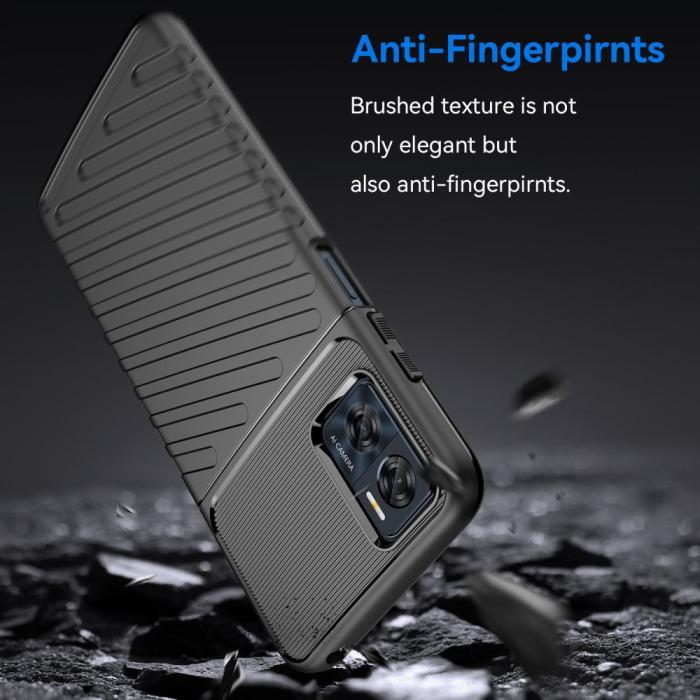 Bild 3, Motorola Moto E22i Skal Twill Textur Svart