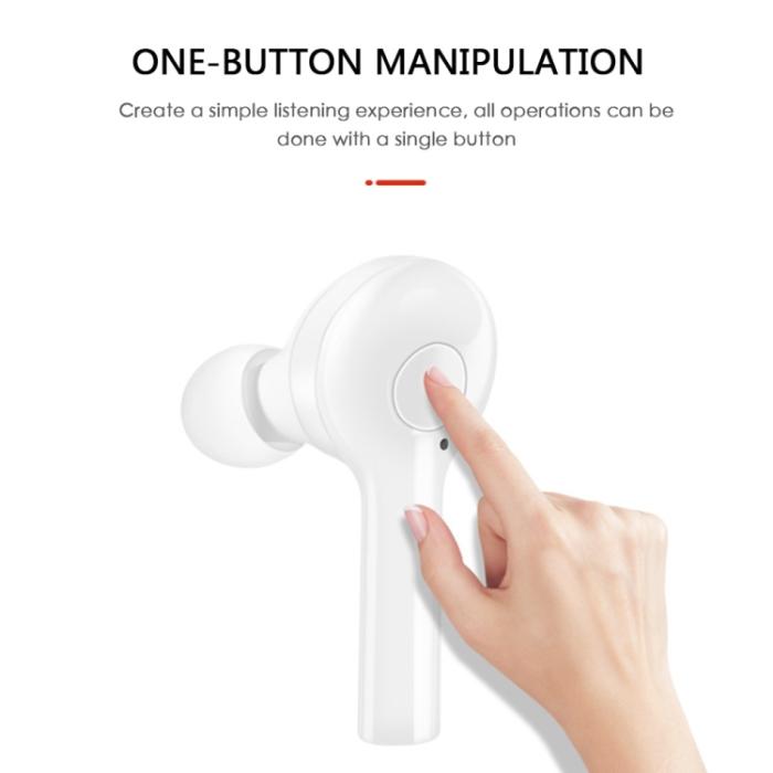 Bild 5, Trådlösa Mini Earbuds - Vit