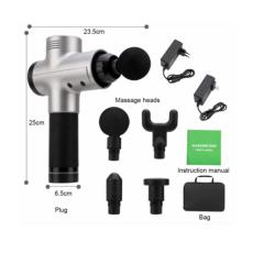 Massagepistol 20 Lägen/4 Munstycken LCD Touch för Muskler