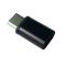 MicroUSB till Type-C Adapter - Svart