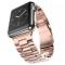 Lyxigt Metallarmband Apple Watch 42/44/45/49 mm Roséguld