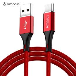 AMORUS MicroUSB 1 Meter - Röd