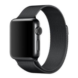 Milanese Loop Metall Armband Apple Watch 42/44/45/49 mm Svart