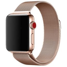 Milanese Loop Metall Armband Apple Watch 42/44/45/49 mm Roséguld