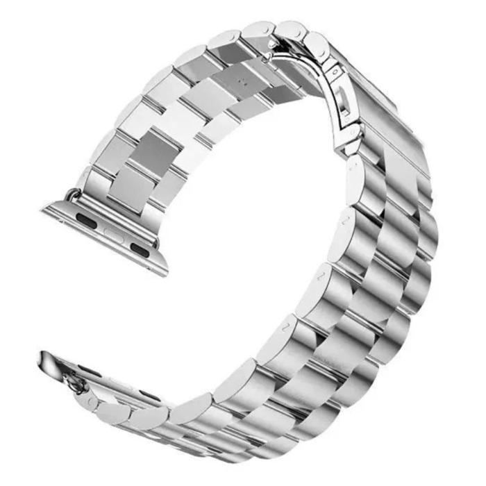 Bild 2, Lyxigt Metallarmband Apple Watch 42/44/45/49 mm Silver