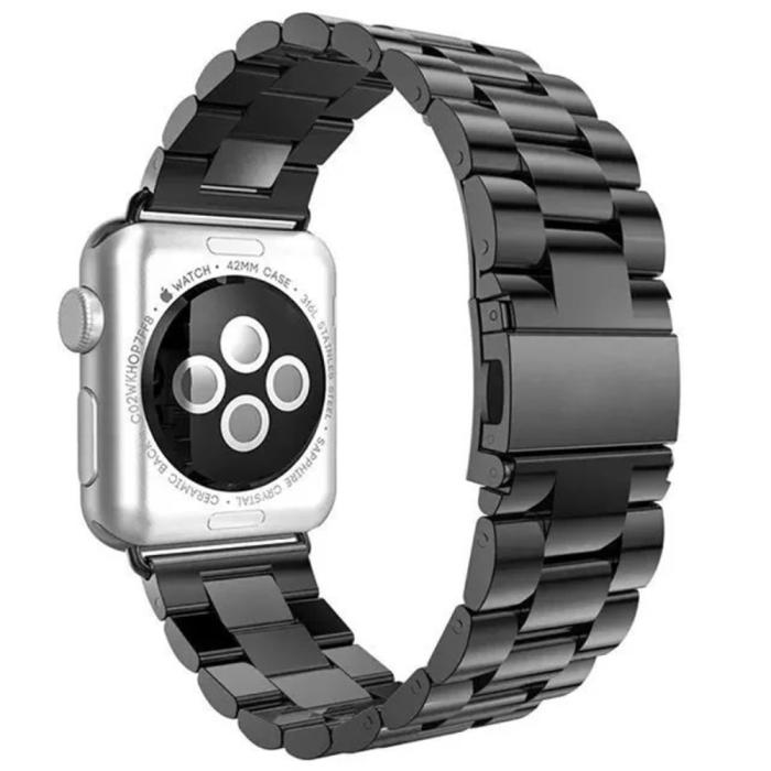 Bild 1, Lyxigt Metallarmband Apple Watch 41/40/38 mm - Svart